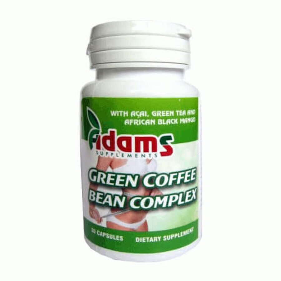 Complejo de Granos de Café Verde, 30 cápsulas, Adams Vision