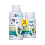 Groene koffie-extract 120 capsules + Groene koffie-extract 60 capsules, Rotta Natura