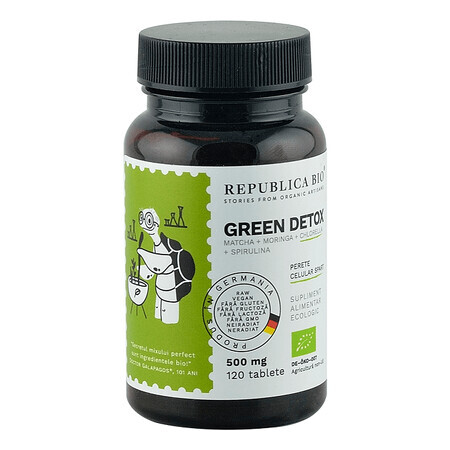 Green detox, 120 comprimidos, Republica Bio