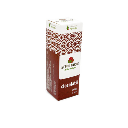 Groene suiker vloeistof met chocoladesmaak, 50 ml, Remedia