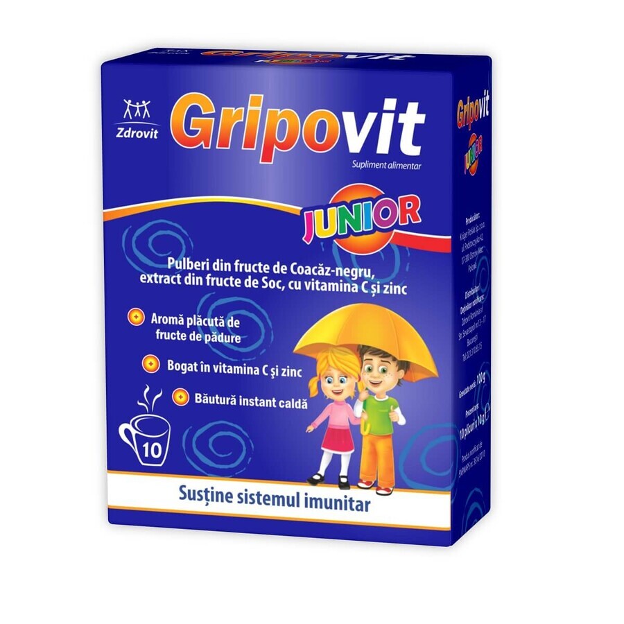 Gripovit Junior, 10 sobres, Zdrovit