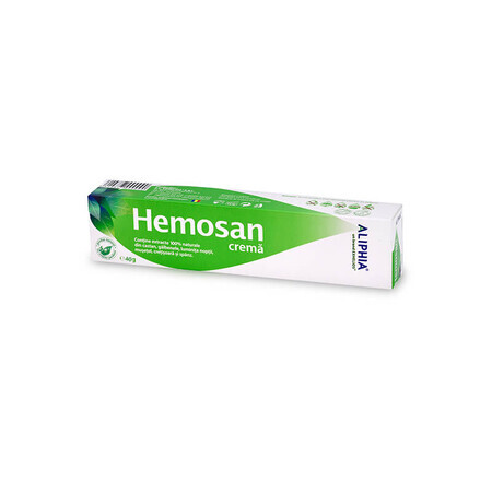 Hemosan Aliphia crema para zonas inflamadas, 40 g, Exhelios