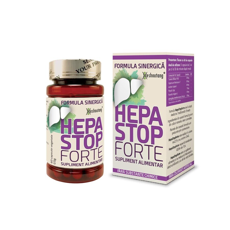 HepaStop Forte, 60 capsule, Qingdao Heshoutang