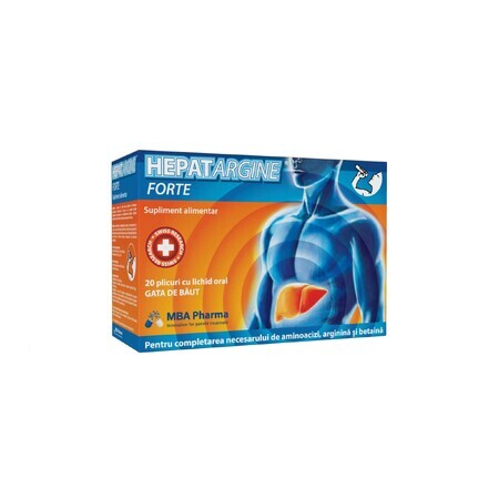 Hepatargine Forte, 20 sobres, MBA Pharma