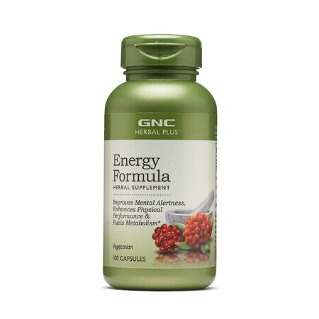 Herbal Plus Energy Formula (184402), 100 cápsulas, GNC