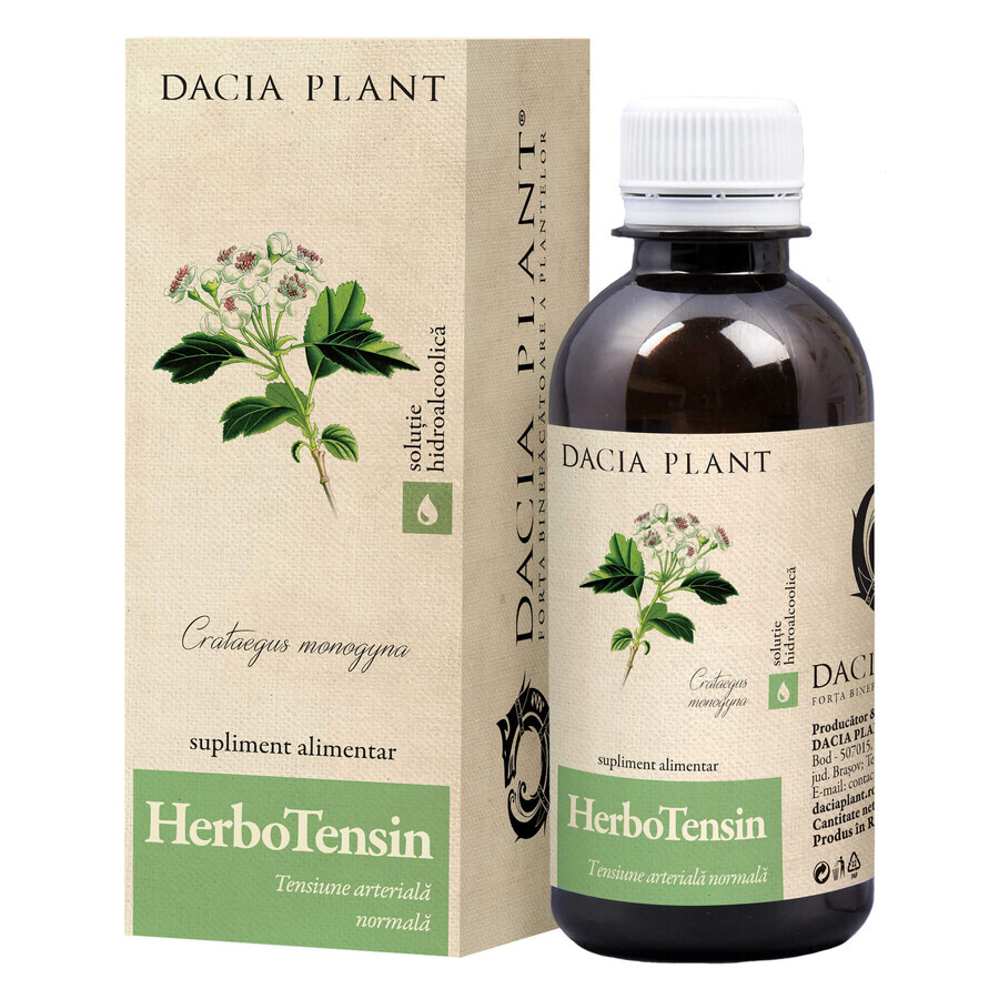 HerboTensin Tintura (Regulador de la tensión), 200 ml, Dacia Plant