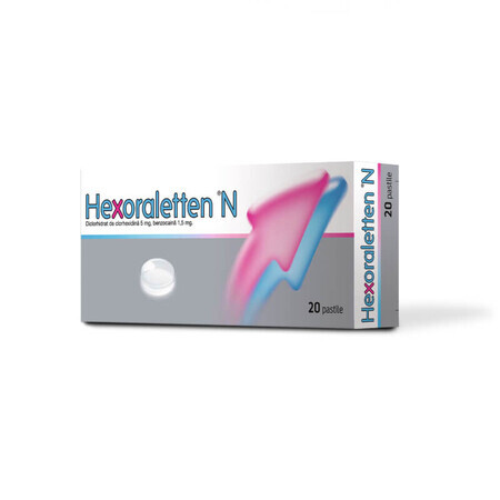 Hexoraletten N, 5 mg+1,5 mg, 20 compresse, Johnson&Johnson