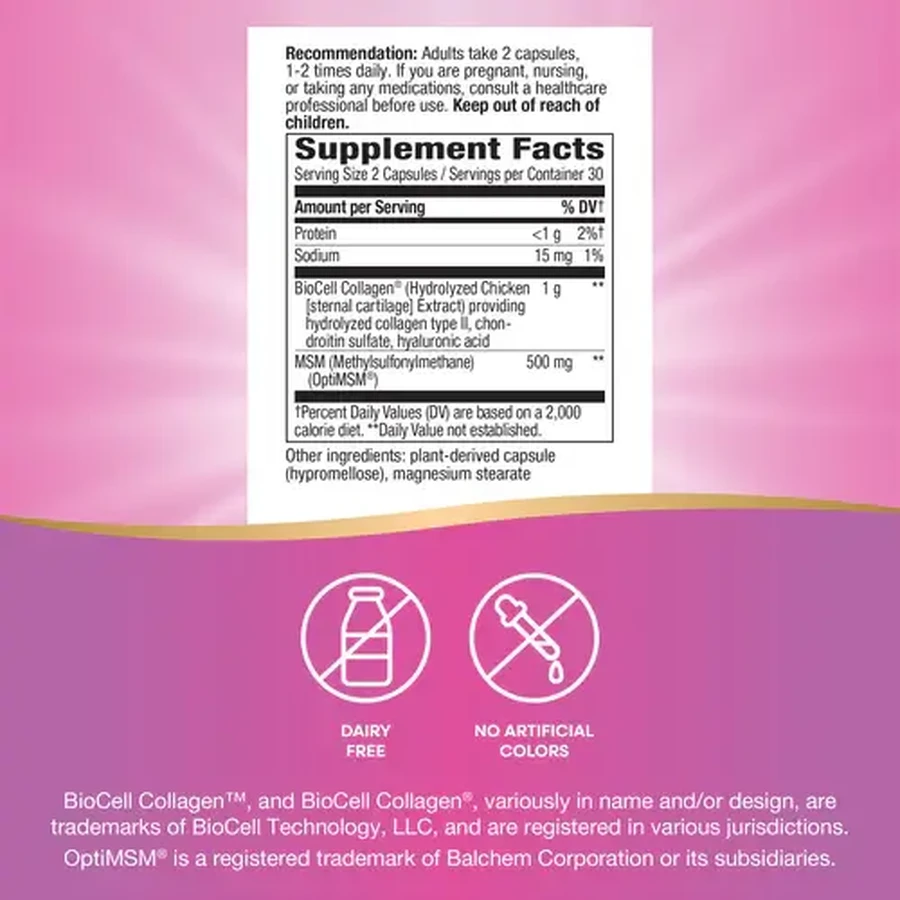 Hydraplenish Plus MSM Nature's Way, 60 capsule, Secom