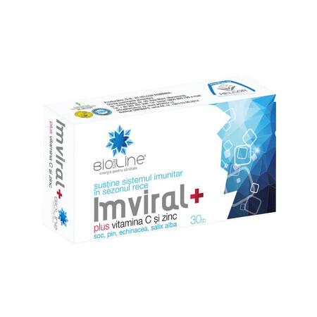 Imviral Plus Vitamina C y Zinc, 30 comprimidos, Helcor