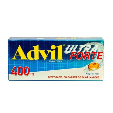 Advil Ultra Forte 400 mg, 10 cápsulas, Gsk