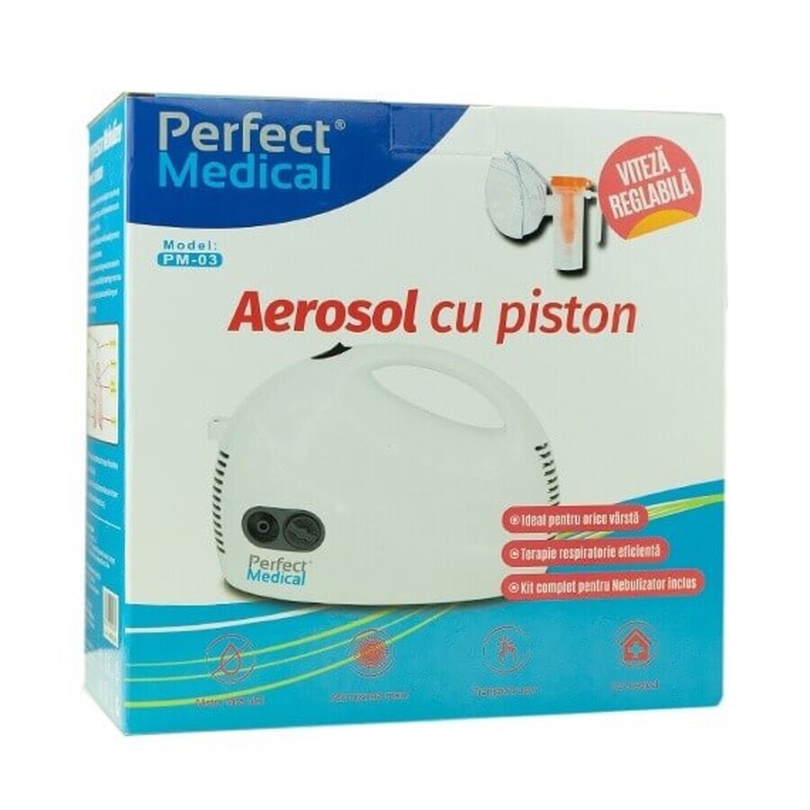 Aerosol de pistón de velocidad regulable, PM-03, Perfect Medical