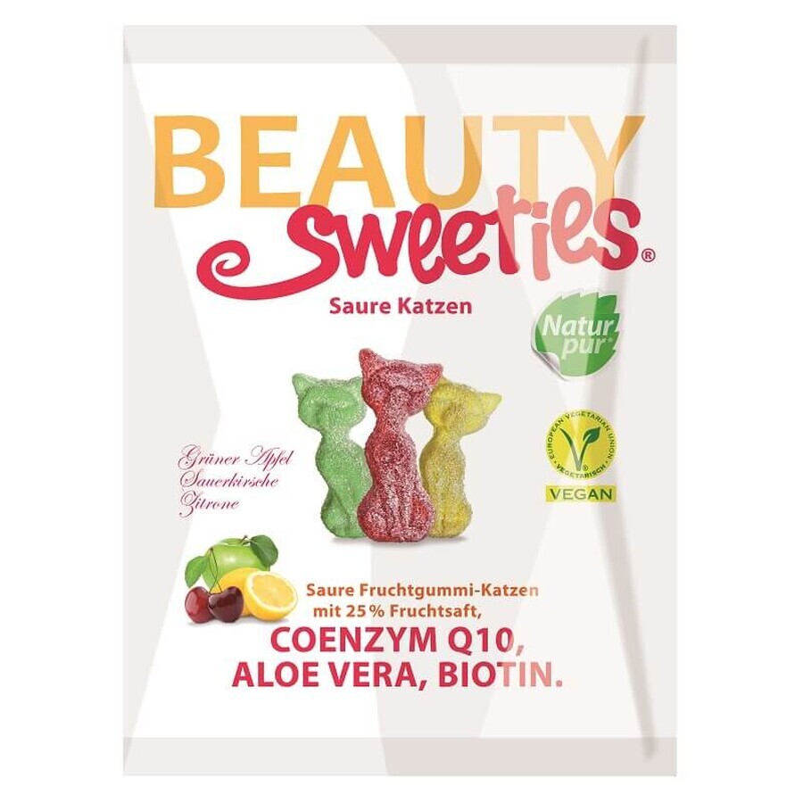 Gominolas ácidas Gatitos, 125 g, Beauty Sweeties