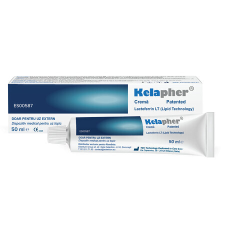 KELAPHER crema tratament echimoze, hematoame cu nano-lactoferina 15%, 50 ml, Solartium Group