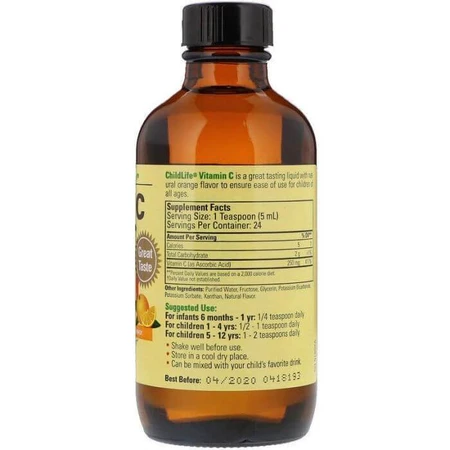 Zestaw odpornościowy dla dzieci Witamina C ChildLife, 118,5 ml + Witamina D3 ChildLife, 29,60 ml, Secom: ceny i cechy