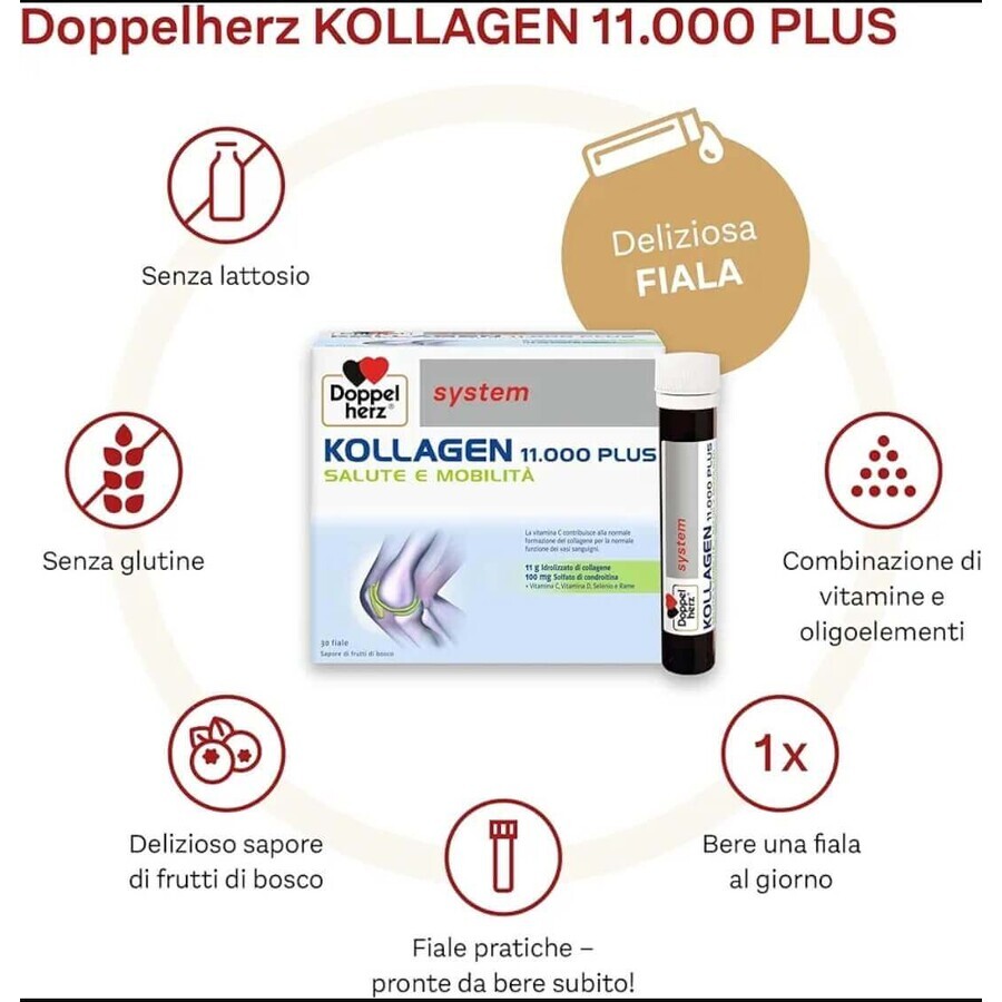 Kollagen 11.000 Plus, 10 injectieflacons unidosis, Doppelherz