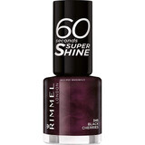 Esmalte de uñas 60 segundos brillo 345 cerezas negras, 8 ml, Rimmel London