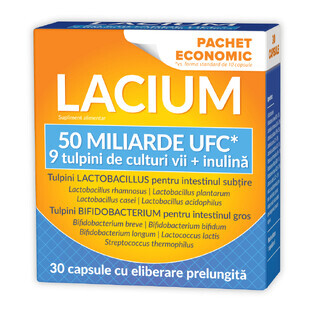 Lacium 50 mil millones UFC, 30 cápsulas, Natur Produkt