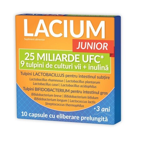 Lacium JUNIOR 25 mil millones UFC, 10 cápsulas, Zdrovit