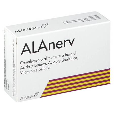 Alanerv, complemento alimenticio para el sistema nervioso, 20 cápsulas blandas, Alfasigma