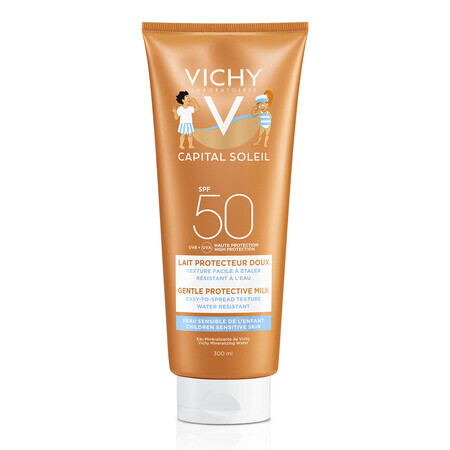 Vichy Capital Soleil Leche Solar para Niños con FPS 50+, 300 ml