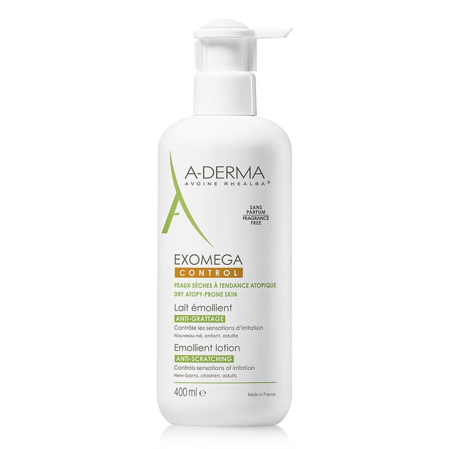 A-Derma Exomega Control Leche Emoliente, 400 ml