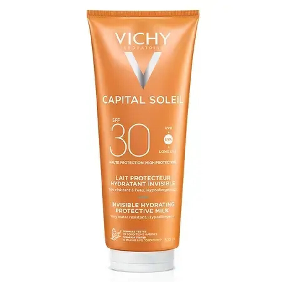 Vichy Capital Soleil Leche Solar Hidratante Rostro y Cuerpo FPS 30, 300 ml