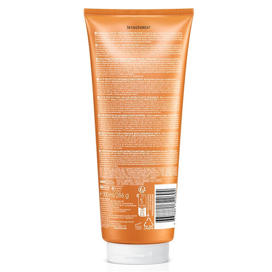 Vichy Capital Soleil Leche Solar Hidratante Rostro y Cuerpo FPS 50+, 300 ml