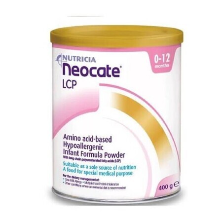 Neocate LCP leche en polvo, Gr. 0-12 meses, 400 g, Nutricia