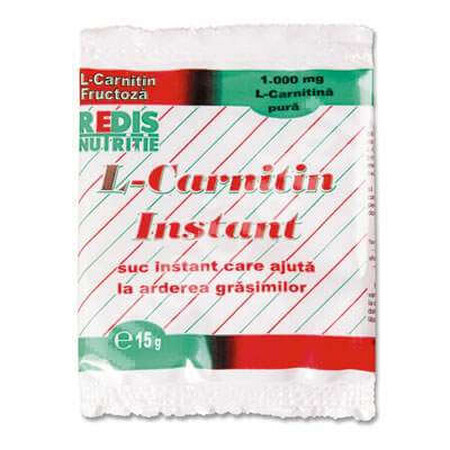 L-Carnitina Instantánea 1000mg, 15 g, Redis Nutrition