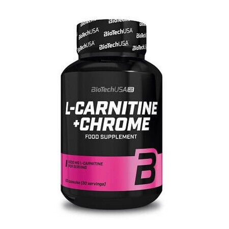 L-Carnitine + Chroom, 60 capsules, BioTech USA