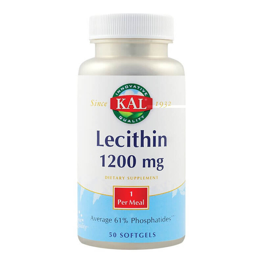 Lecitina 1200mg Kal, 50 comprimidos, Secom