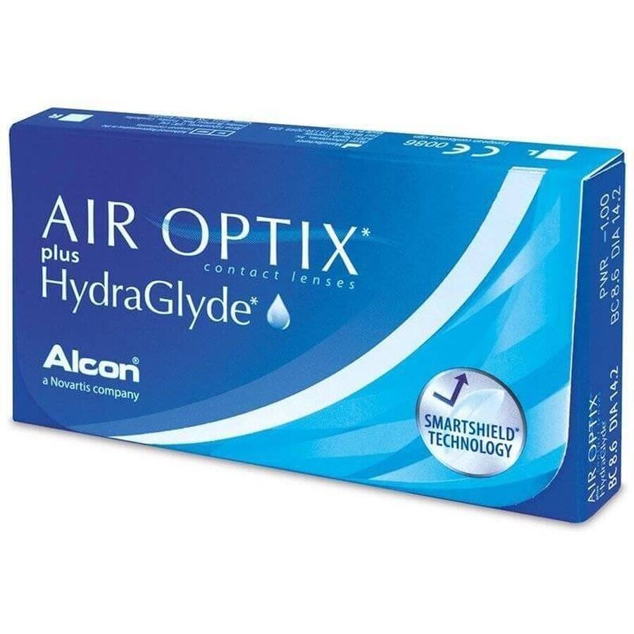 Contactlenzen -0,50 Air Optix HydraGlyde, 6 stuks, Alcon