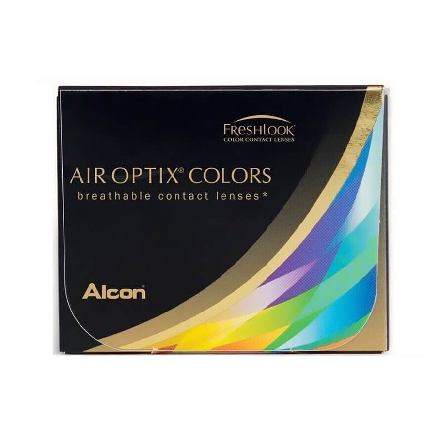 Lentes de contacto cosméticas Air Optix Colors, Gemstone Green , 2 lentes, Alcon