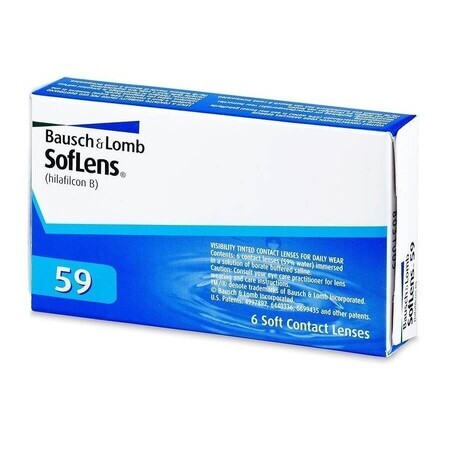 Lentes de contacto SofLens 59, -01.50, 6 piezas, Bausch Lomb