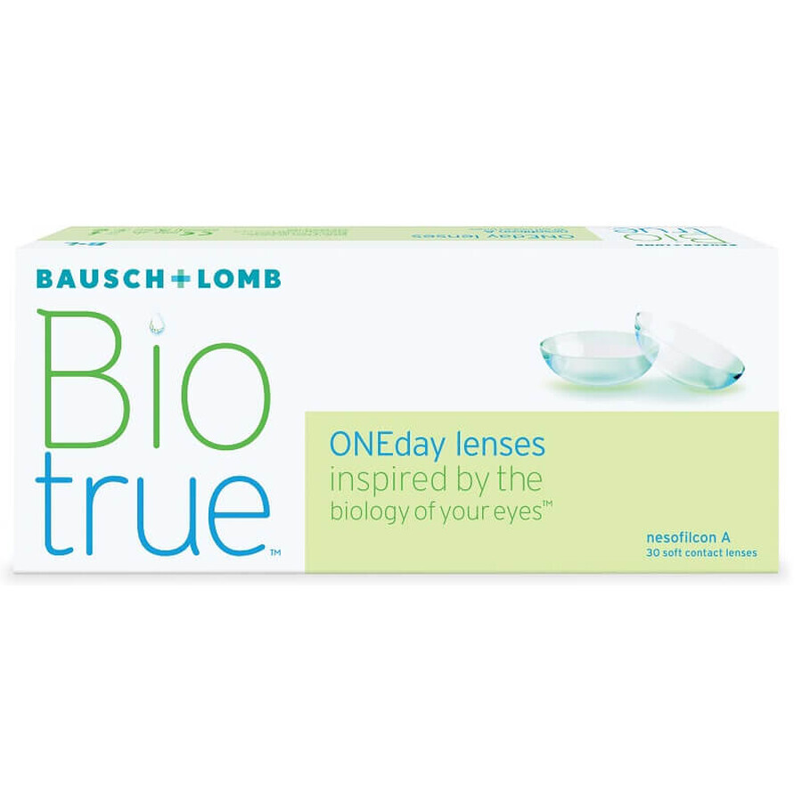 Lentile de unica folosinta Biotrue OneDay, -00.75, 30 bucati, Bausch   Lomb