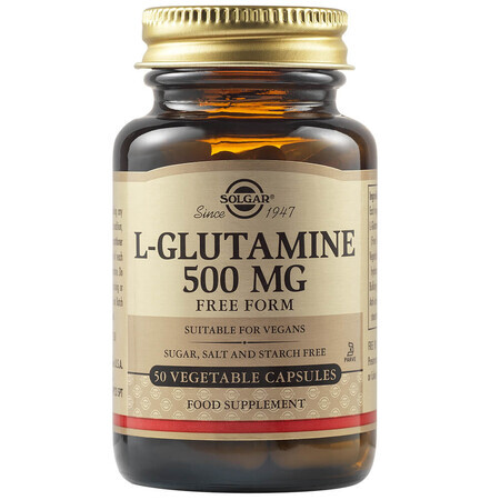 L-Glutamine 500 mg, 50 capsules, Solgar