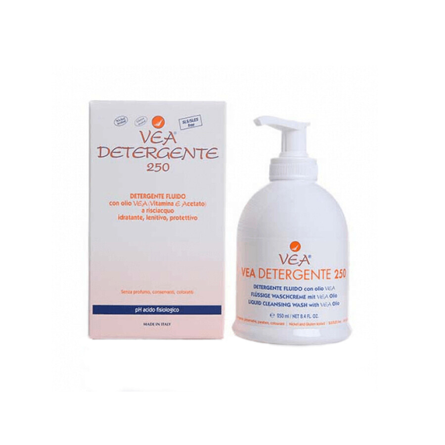 VEA Líquido Limpiador Dermatológico con Vitamina E, 250 ml, Hulka