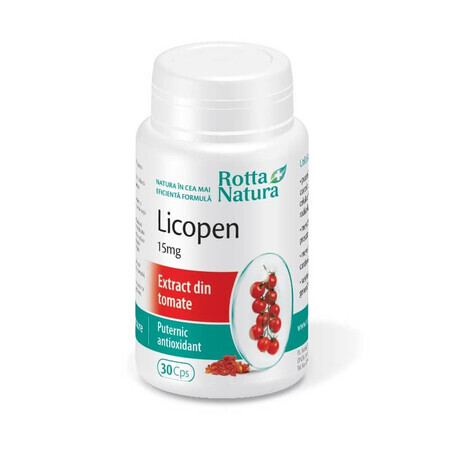 Licopen 15 mg, 30 capsule, Rotta Natura