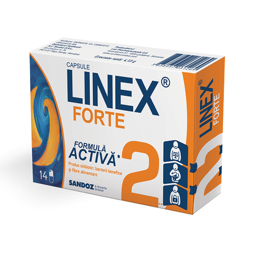 Linex Forte, 14 cápsulas, Sandoz