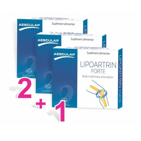 Lipoartrin Forte, 24 comprimidos, Aesculap (el precio es por 3 cajas)