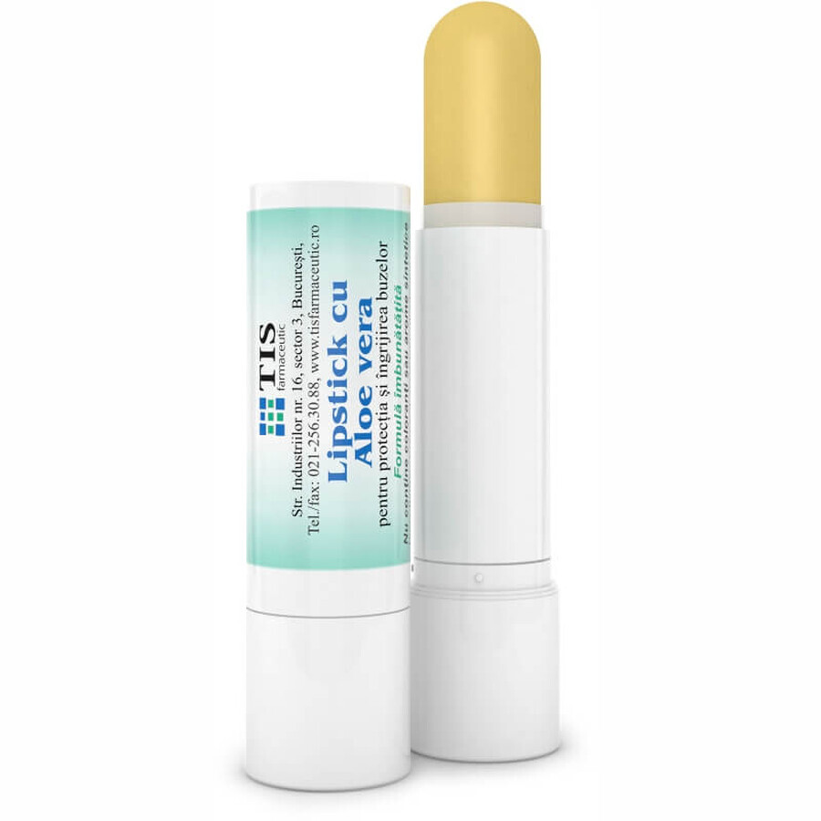 Lipstick cu Aloe Vera, 4 g, Tis Farmaceutic