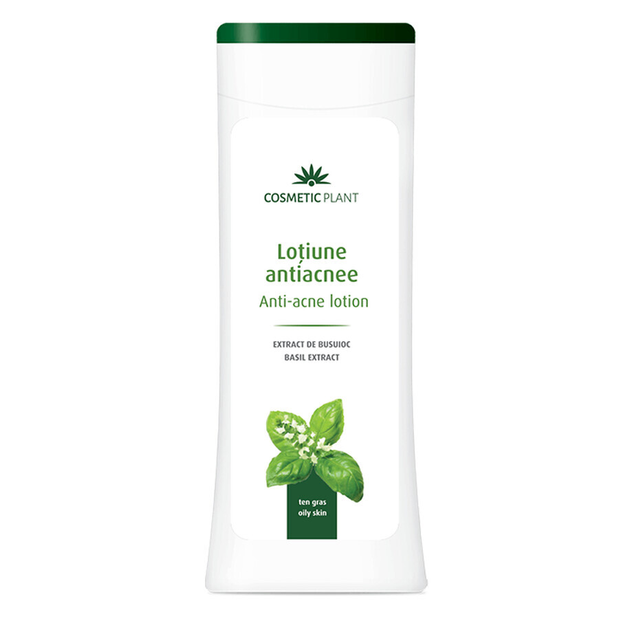 Loción antiacné con extracto de albahaca, 200 ml, Cosmetic Plant