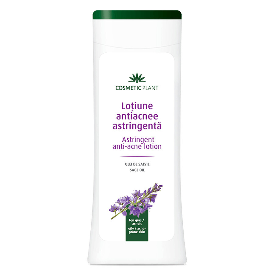 Loción antiacné con aceite de salvia, 200 ml, Cosmetic Plant