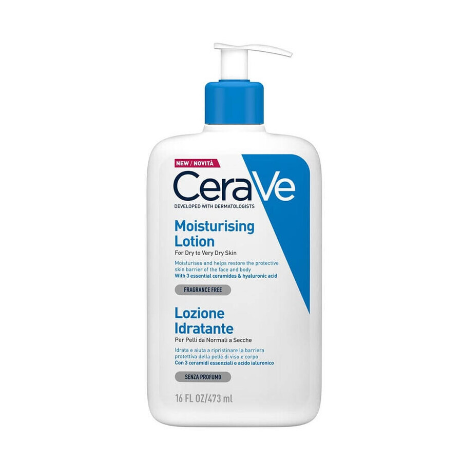 Loción hidratante facial y corporal para pieles secas y muy secas, 473 ml, CeraVe comentarios