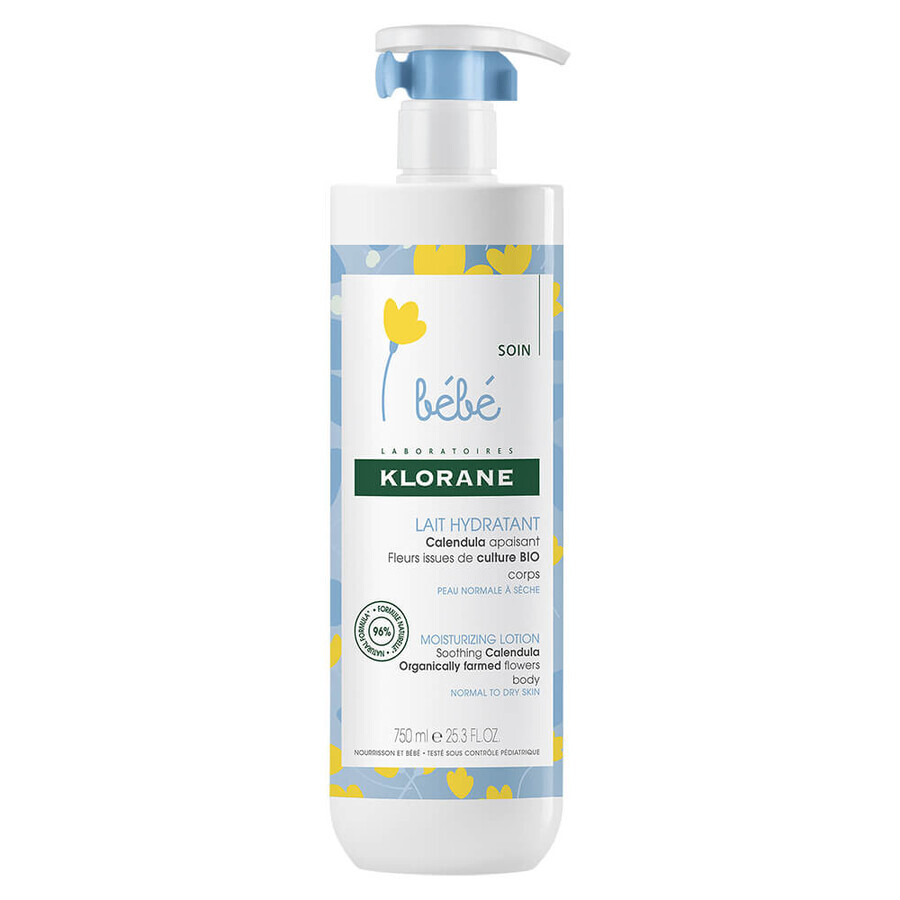 Hydraterende bodylotion, 750 ml, Klorane Baby