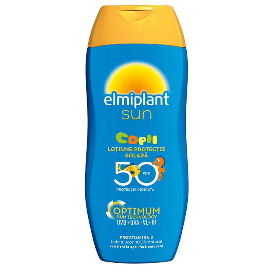 Kinderlotion met hoge beschermingsfactor SPF 50 Optimum Sun, 200 ml, Elmiplant