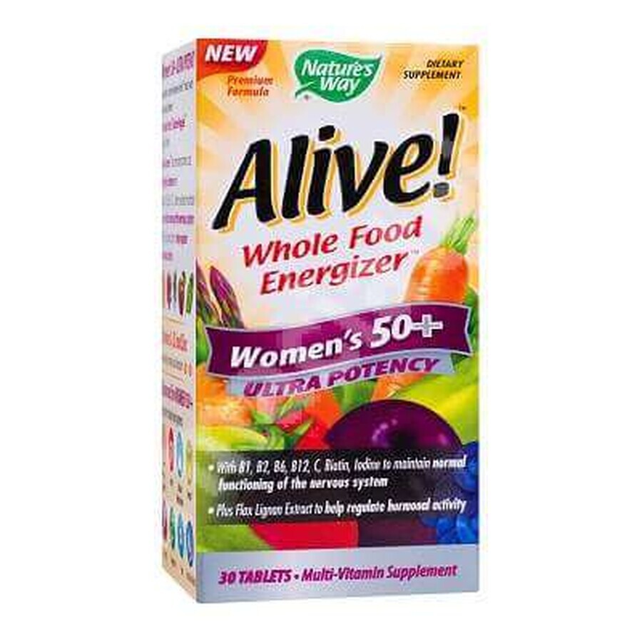 Alive Once Daily Mujeres 50+ Ultra Nature's Way, 30 comprimido, Secom