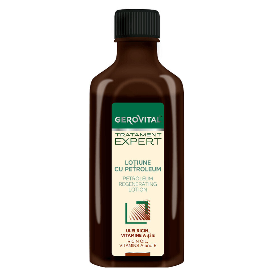 Loción de petróleo Gerovital Tratamiento Experto, 100 ml, Farmec