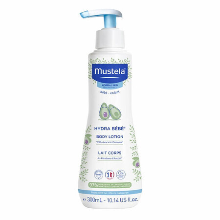 Hydra Bebé Loción Corporal Hidratante Piel Normal, 300 ml, Mustela