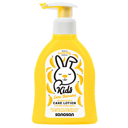 Lotiune de corp pentru copii cu aroma de banane, 200 ml, Sanosan